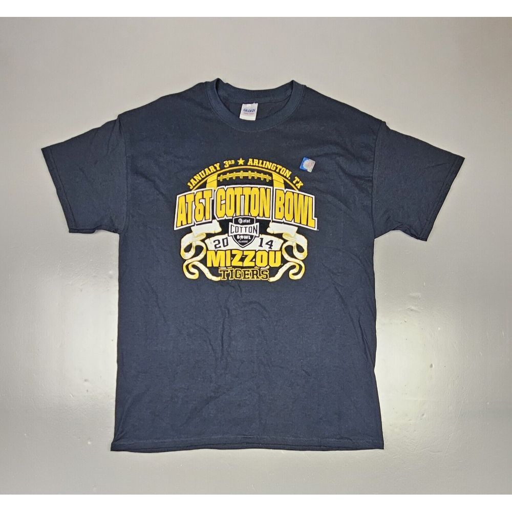 Missouri Tigers‎ T-Shirt Mens Large. 2014 Cotton Bowl Football Black. Deadstock